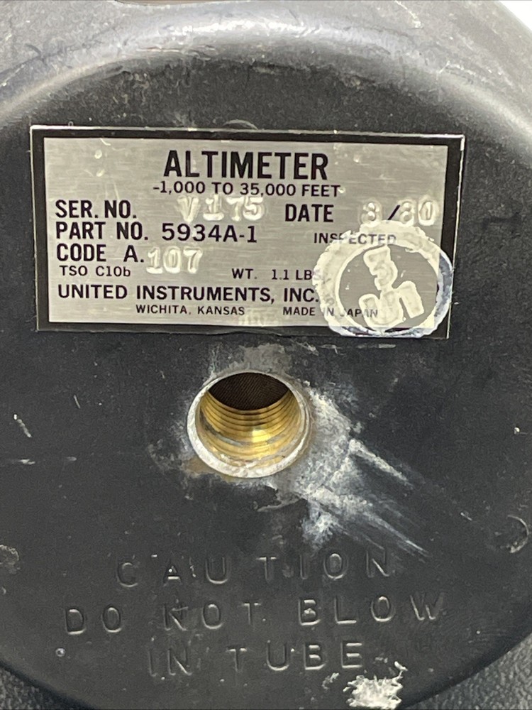 United Instruments Altimeter - 5934A-1