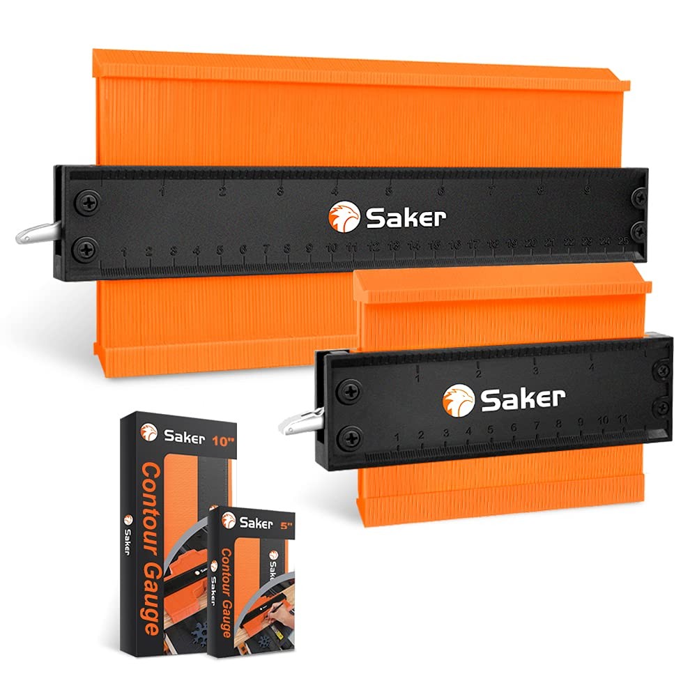 Saker Contour Gauge Duplication-Adjustable Lock-Precisely Copy Irregular Shape-I