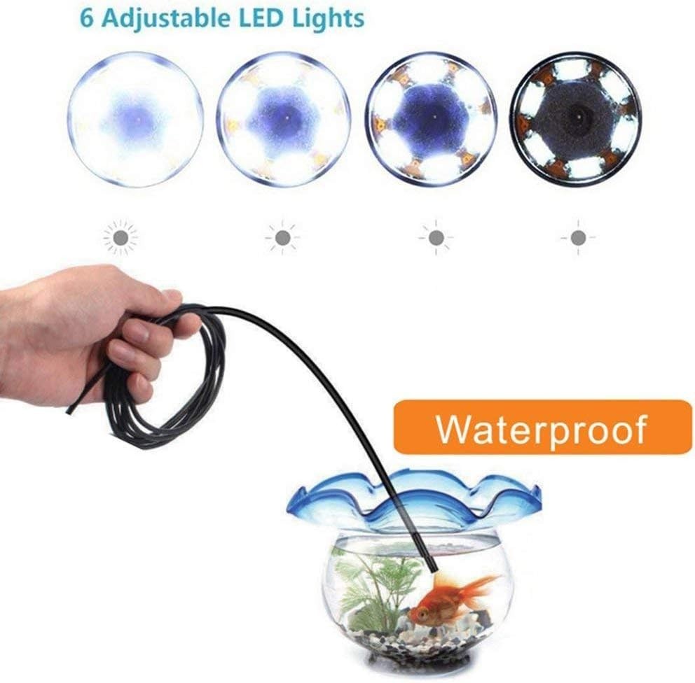 HD Snake Pipe Camera - 1.5M USB Endoscope with LED Lights for Android Devices