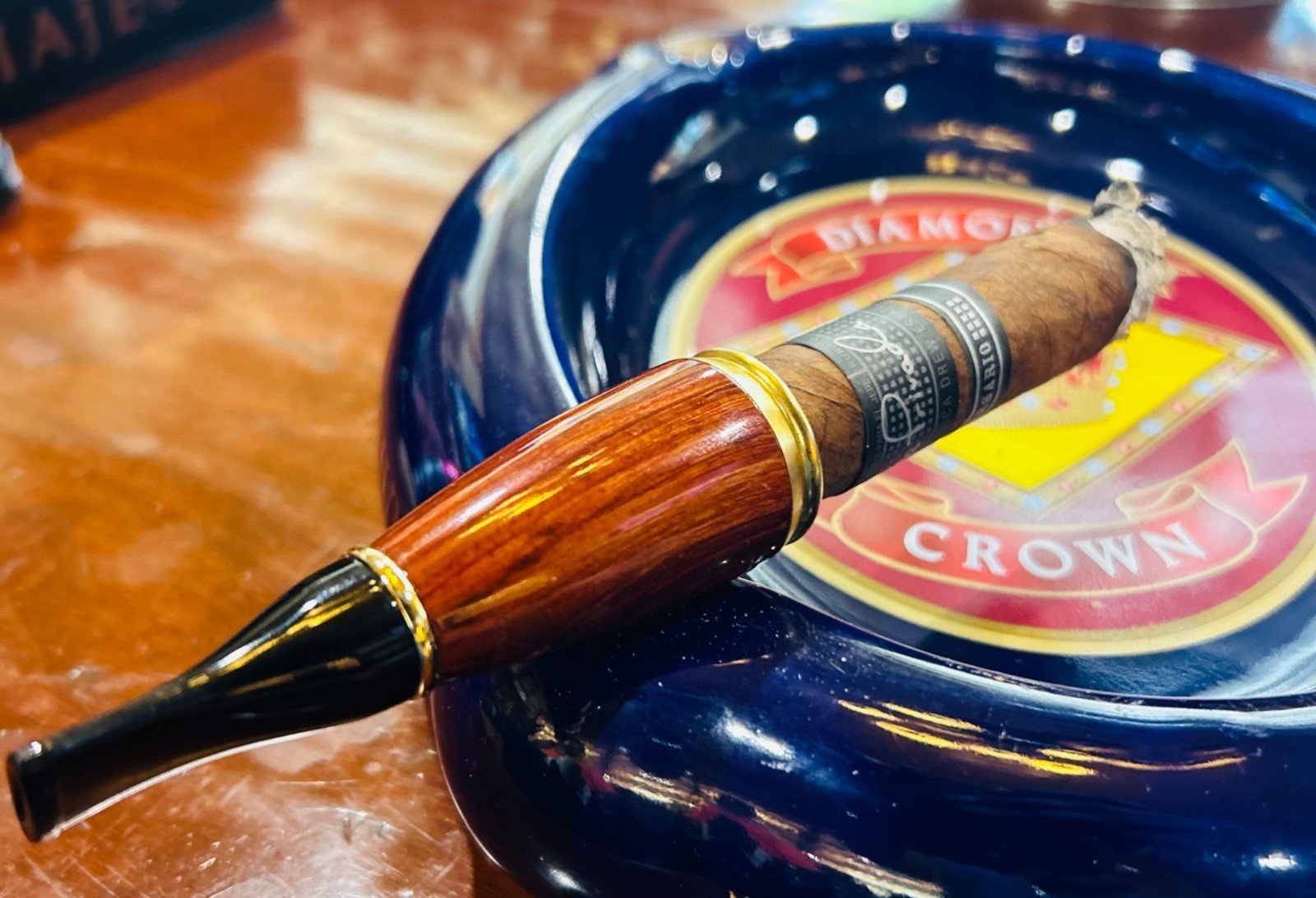 Multi-Caliber Briar Wood Cigar Holder