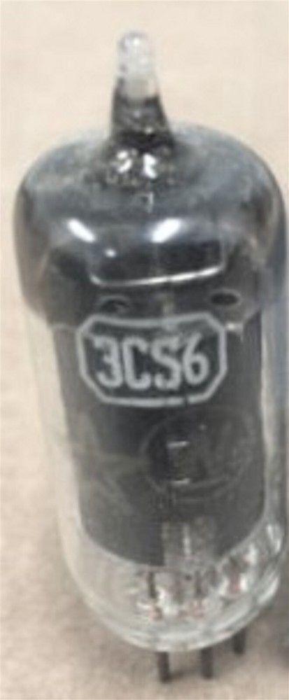 3CS6 TUBE UNBRANDED TESTED & BOXED VINTAGE COMMERCIAL SURPLUS