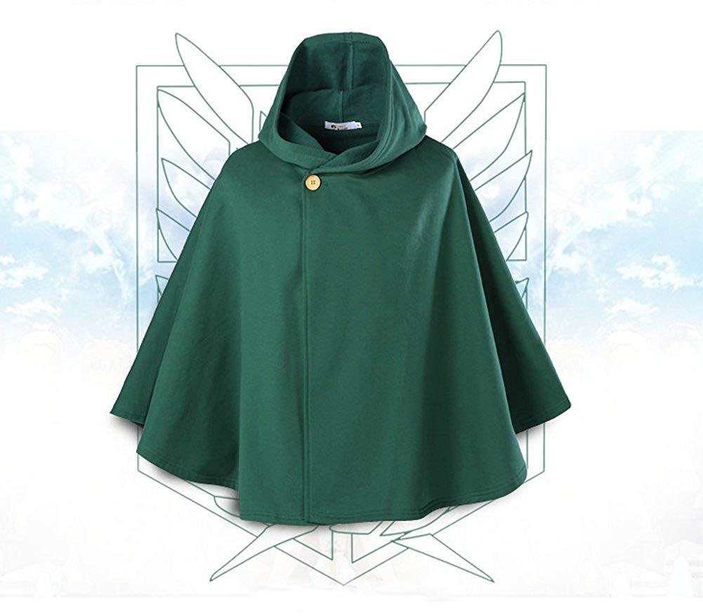 Attack on Titan Survey Corps Hooded Cloak Cape Robe For Costume Cosplay Party US