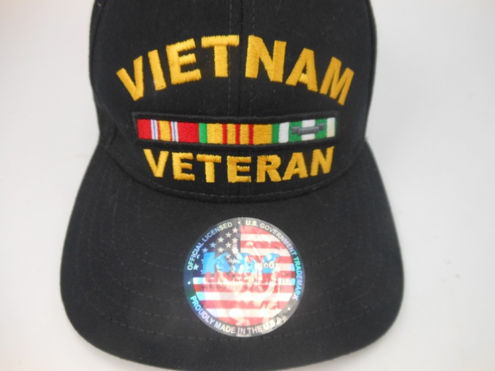 Vietnam Veteran Baseball Cap Black Hat