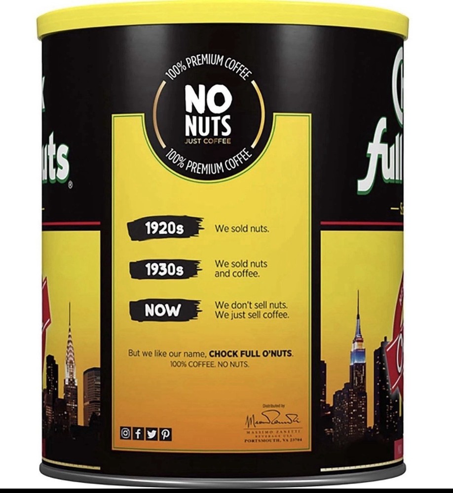 (2-PACK) Chock full o'Nuts Heavenly Ground Coffee, Original Blend (48 oz.)⭐️⭐️⭐️