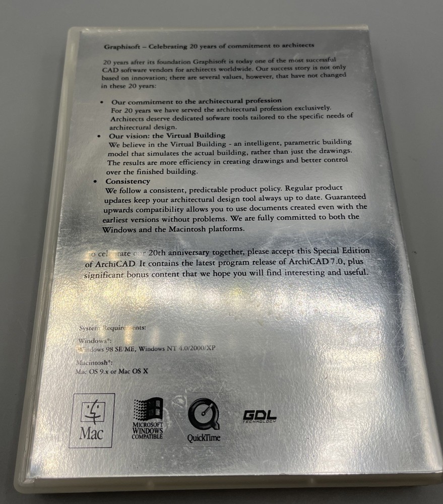 Graphisoft ARCHICAD 7.0 For Windows & Mac - See Pics For Specs