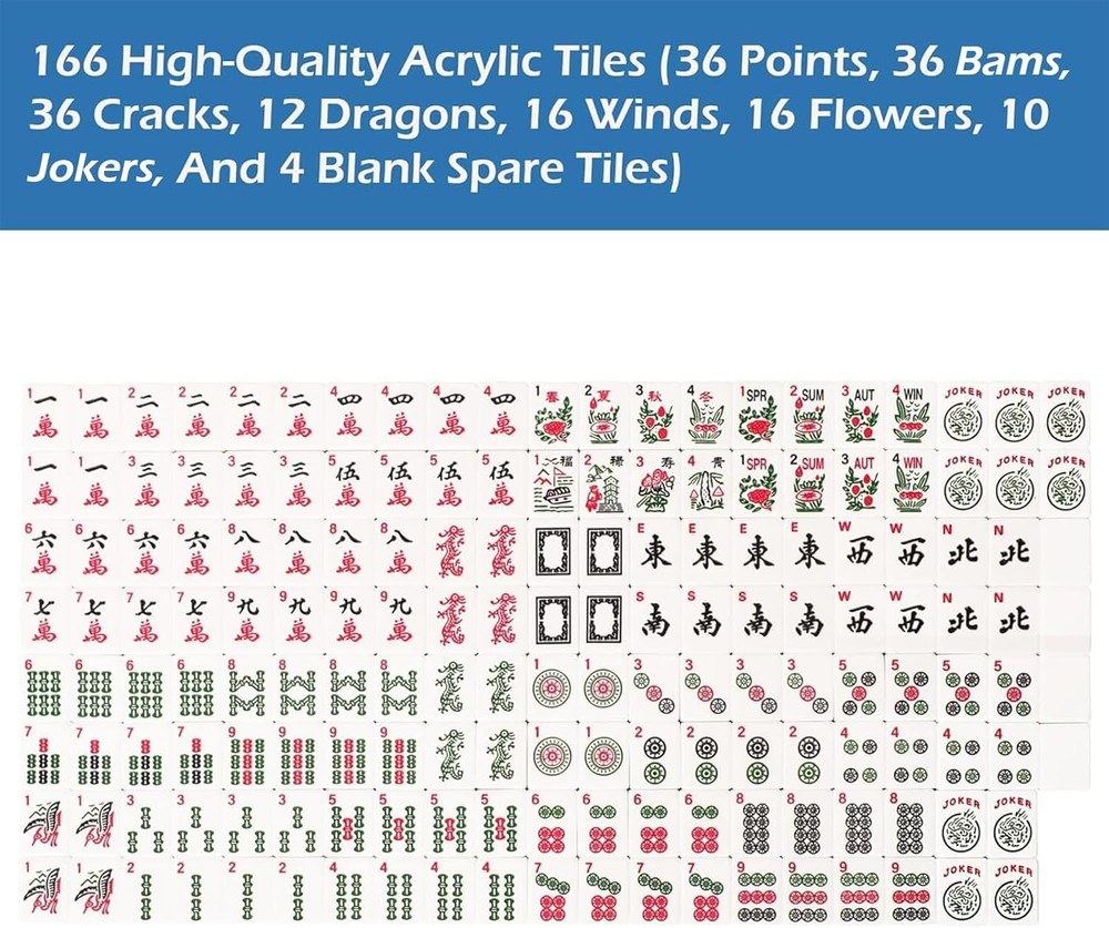 American Mahjong Tile Set