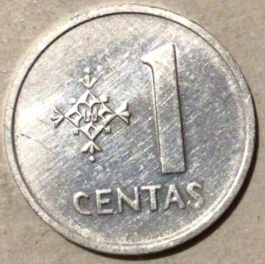 1 CENTS 1991 - LITHUANIA - LIETUVA