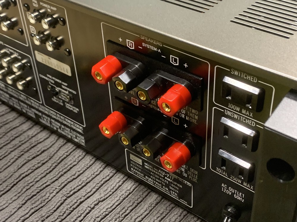 Sansui G-5500 speaker terminal upgrade kit