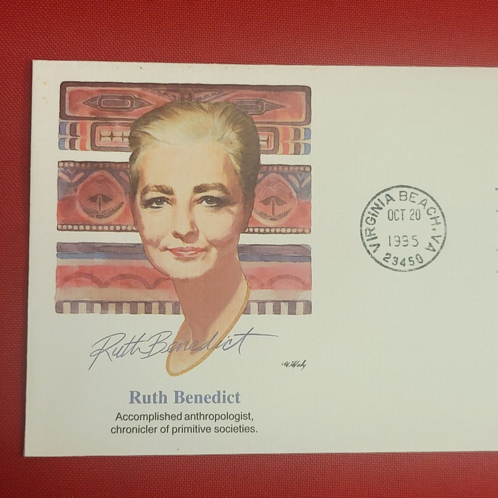 First Day of Issue Ruth Benedict Stamp Cache Envelope