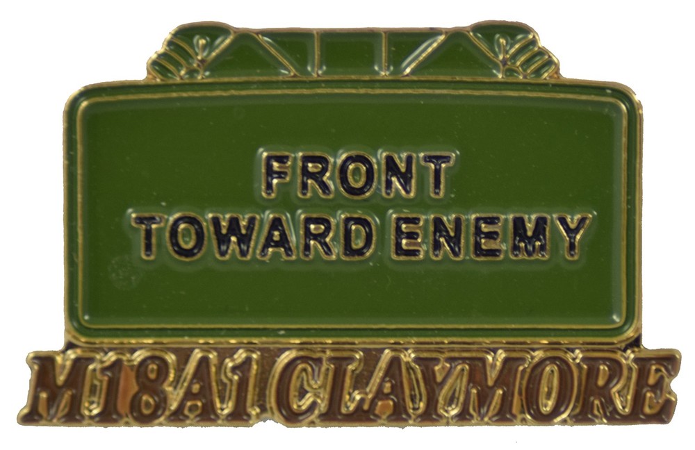Claymore Mine Pin