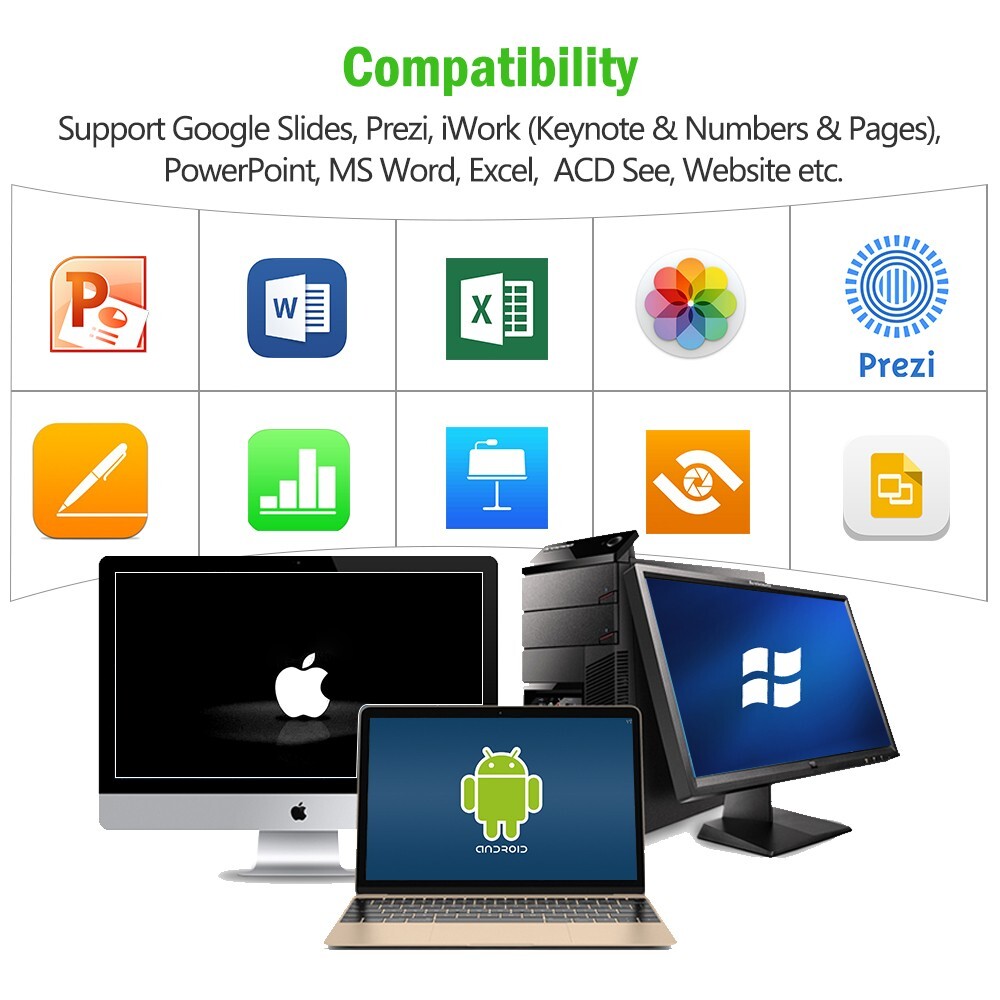 Presentation Wireless Presenter Remote USB Powerpoint Laser Pointer Clicker