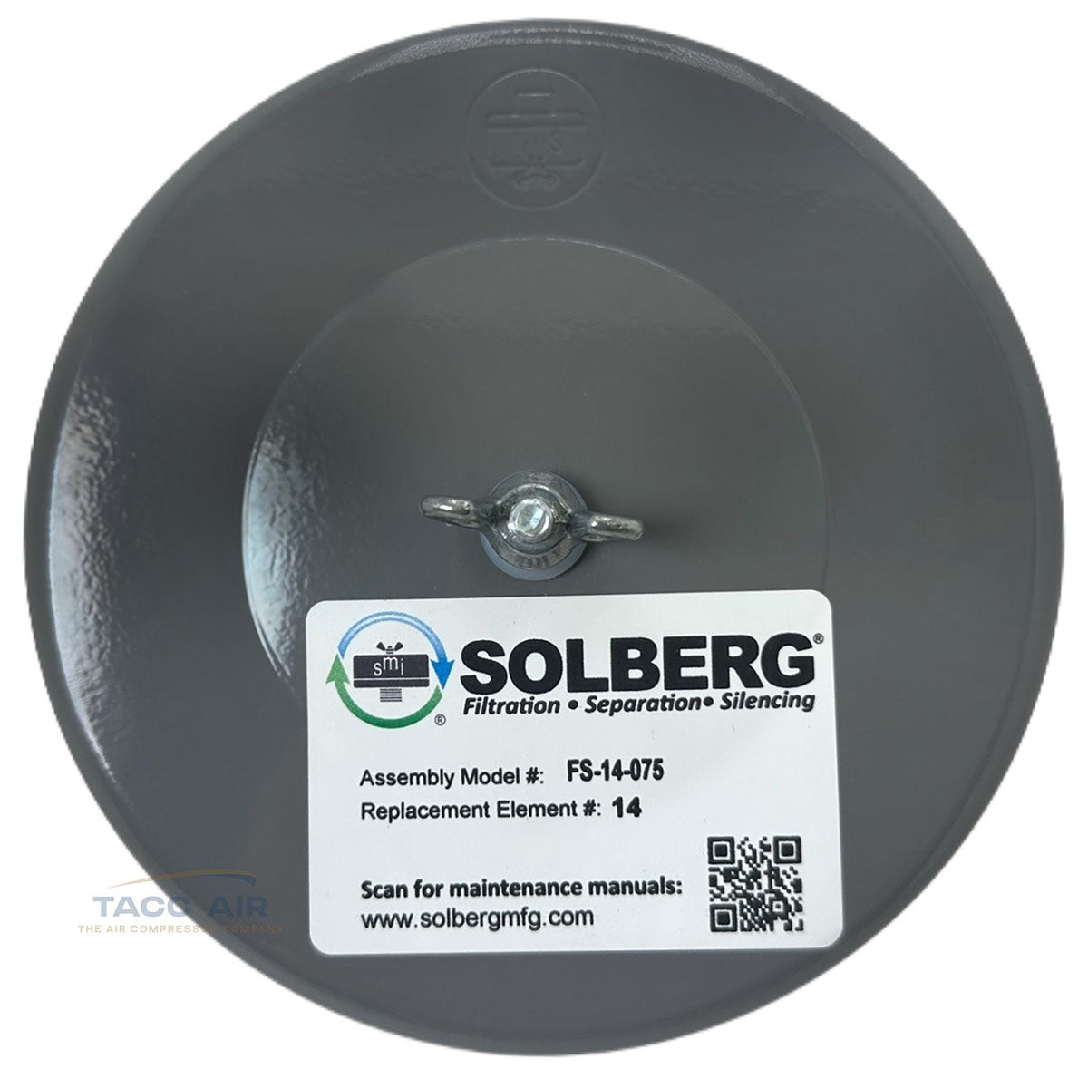 3/4" NPT Air Compressor Intake Filter Silencer Metal Housing Canister USA Made