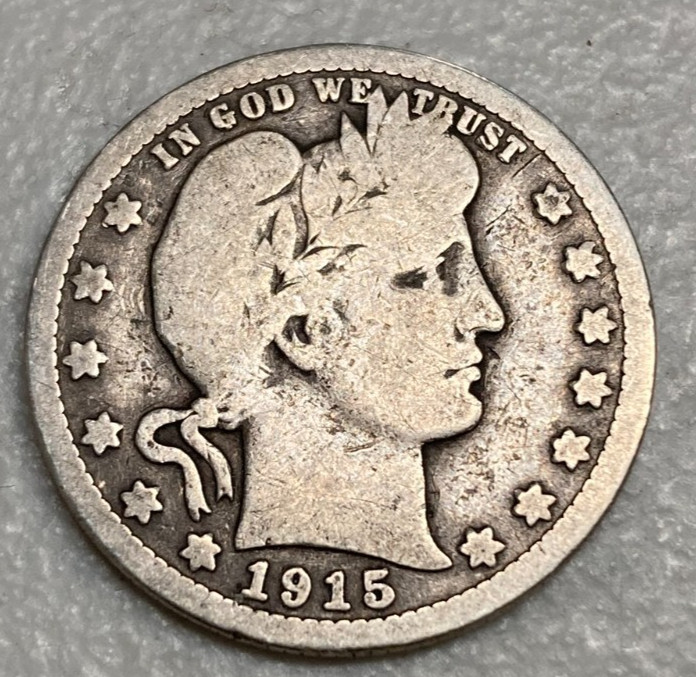 1915 Barber Silver 25¢ #47