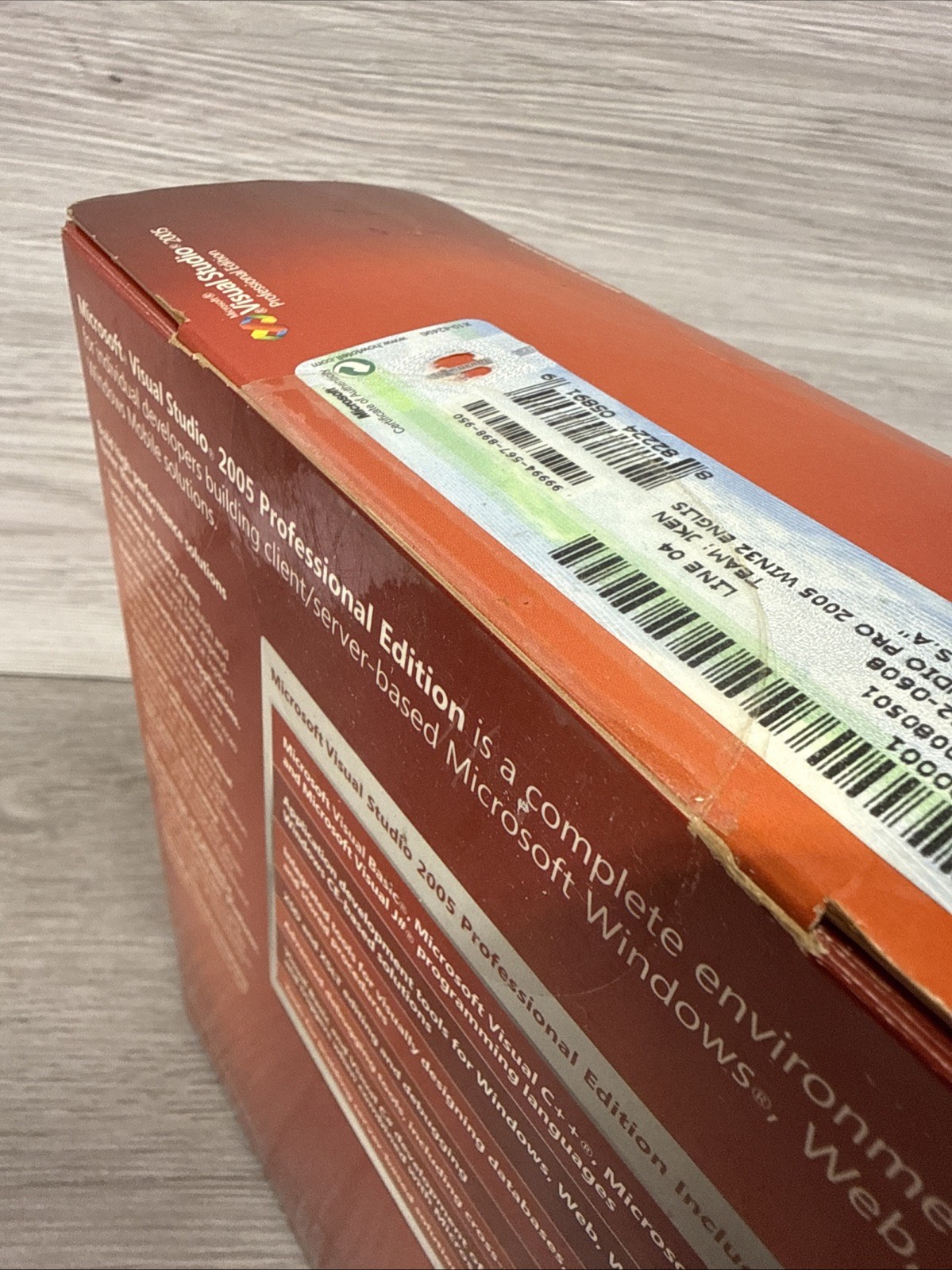 SEALED-Microsoft Visual Studio 2005 Professional Edition