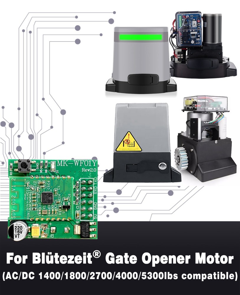 WiFi Module Wireless Smart Switch for Blütezeit Sliding Gate Opener App Control