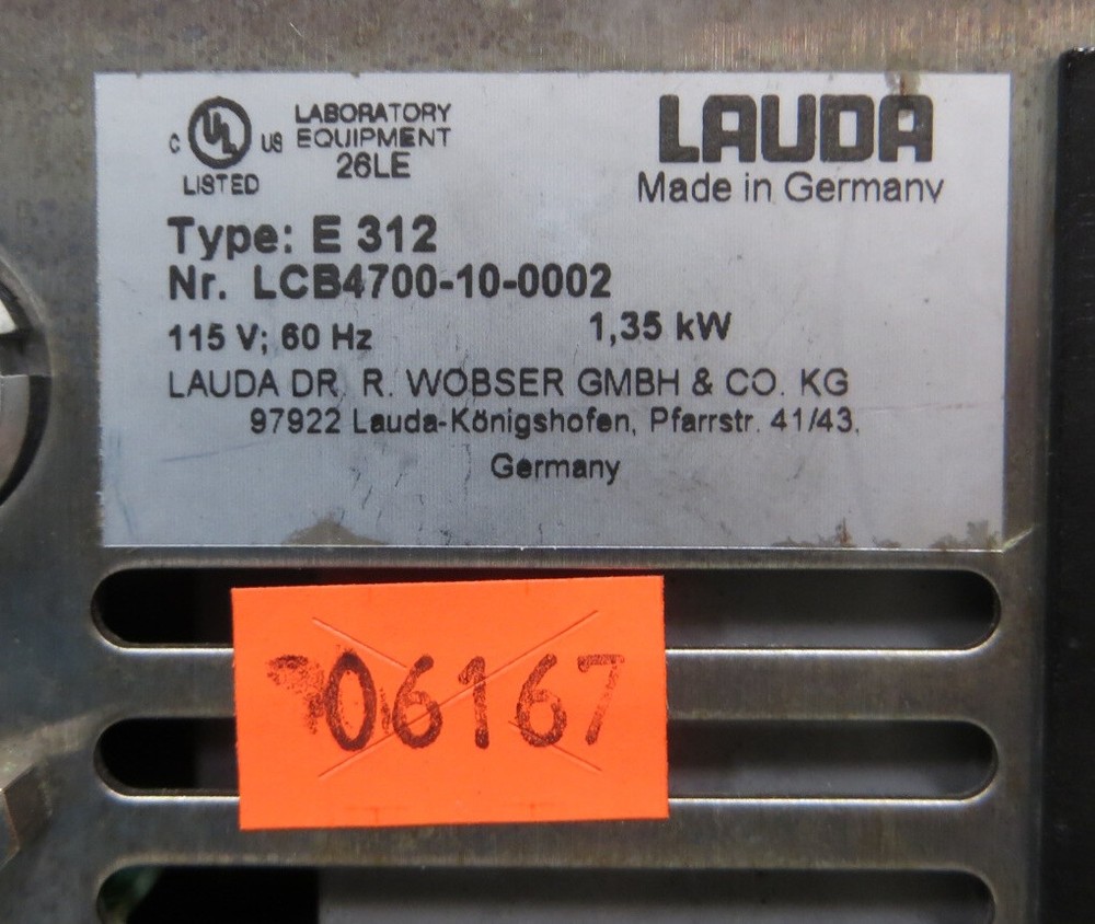T194022 Lauda Ecoline Staredition E312 Heated Water Circulator w/ 012 Bath