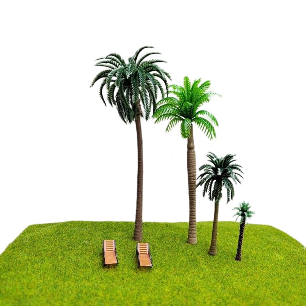 OrgMemory 36pcs Palm Trees, Ho Scale Bushes, Plastic Trees for Projects 1.5-6...