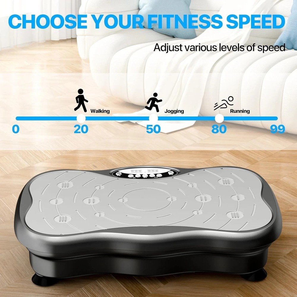 Multi-Functional Vibration Exercise Plate for Lymphatic Drainage and Weight Loss