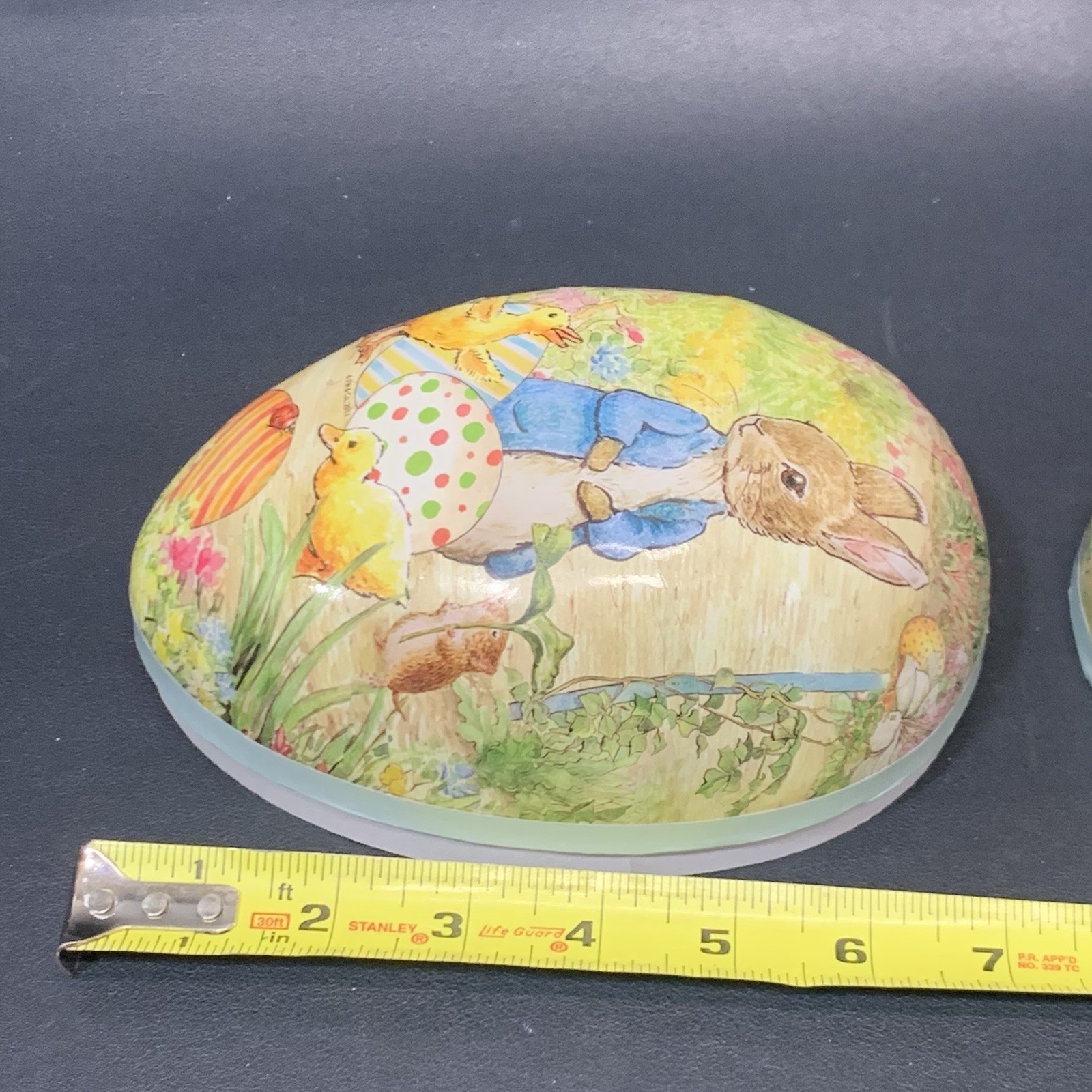 Peter Rabbit 7” Mache Easter Egg Made In Germany For Williams Sonoma 2011