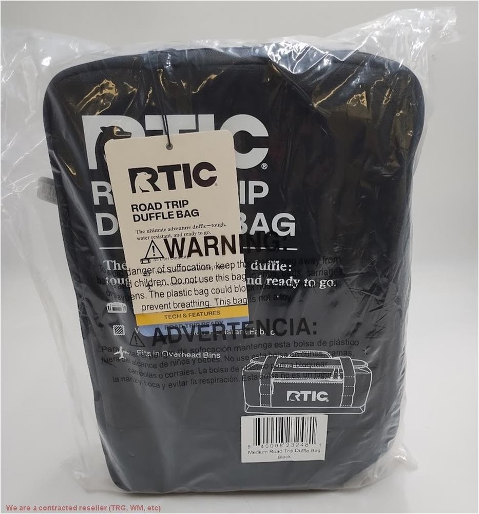 RTIC Outdoors Medium Carry On Structured Collapsible Duffel Bag - Black
