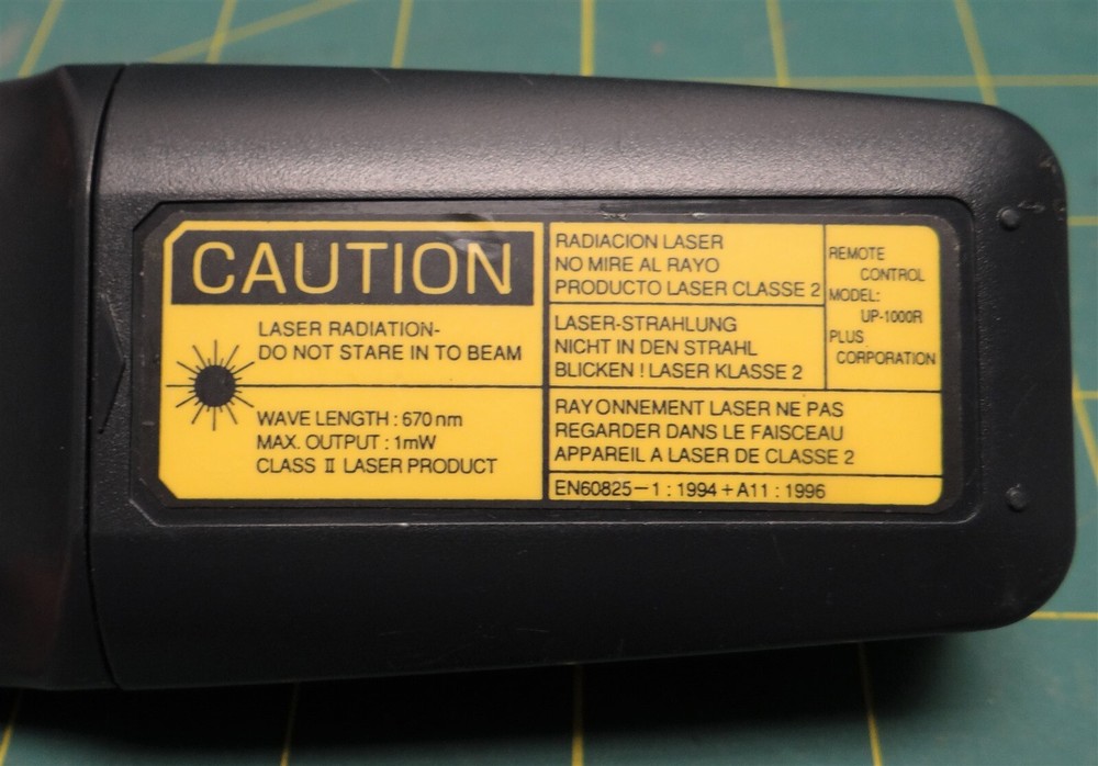 Plus Corp. Projector Remote Control Laser Pointer Model: UP-1000R