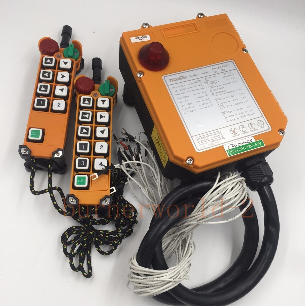 Industrial Remote Control Single Speed Wireless Controller For Crane Lift F24-8S