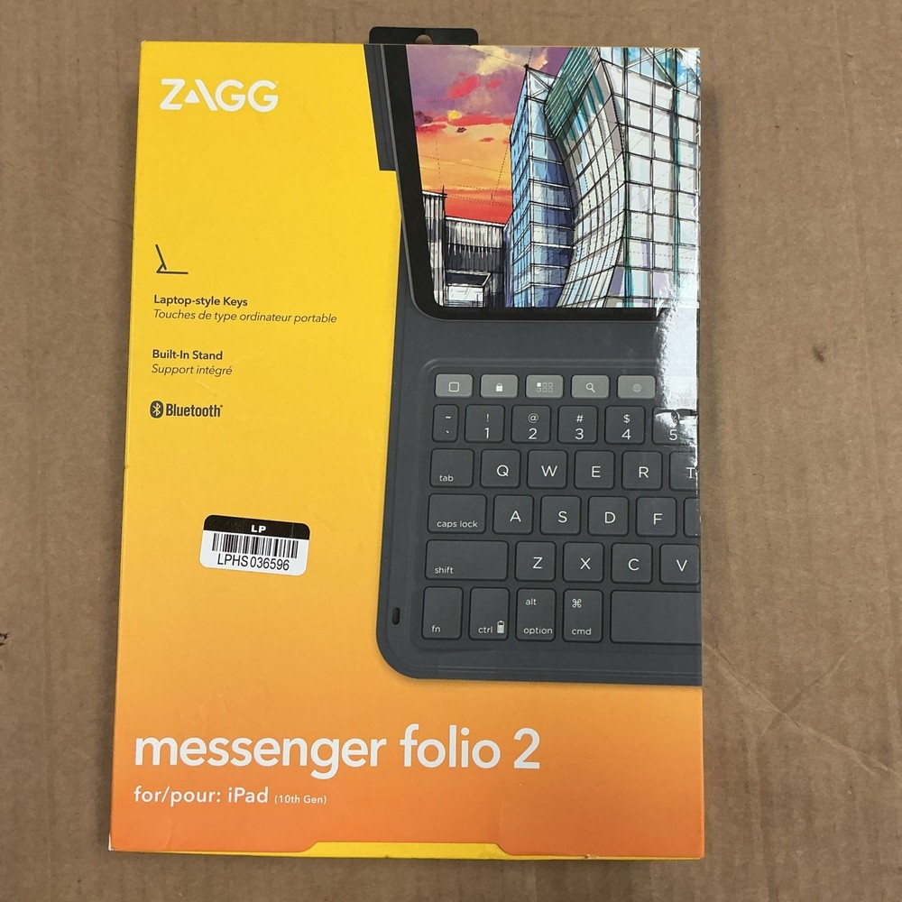 ZAGG Messenger Folio 2 Keyboard Folio/Case - Black