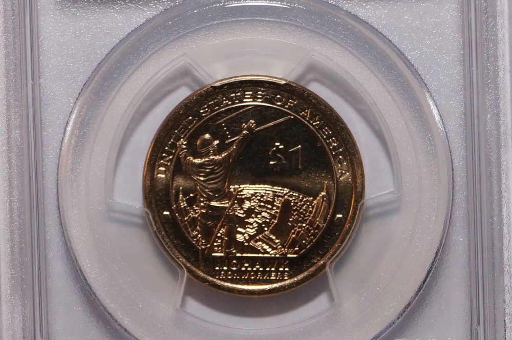 2015-D NATIVE AMERICAN DOLLAR POSITION B GRADED PCGS MS67