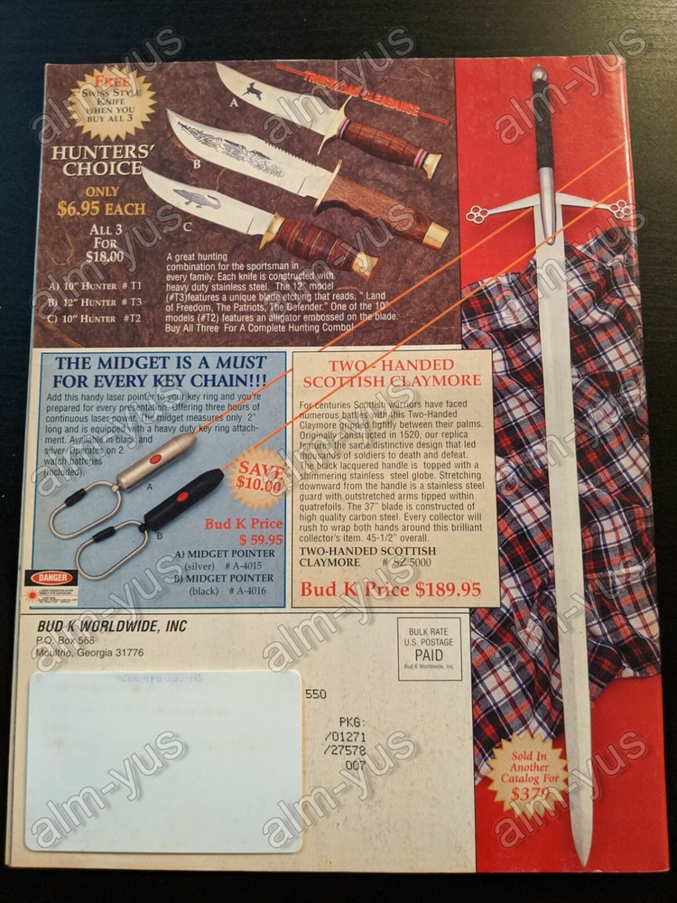 Bud K Worldwide Fall 1996 Catalog