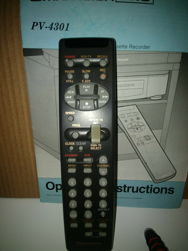 Panasonic PV-4301 manual and remote