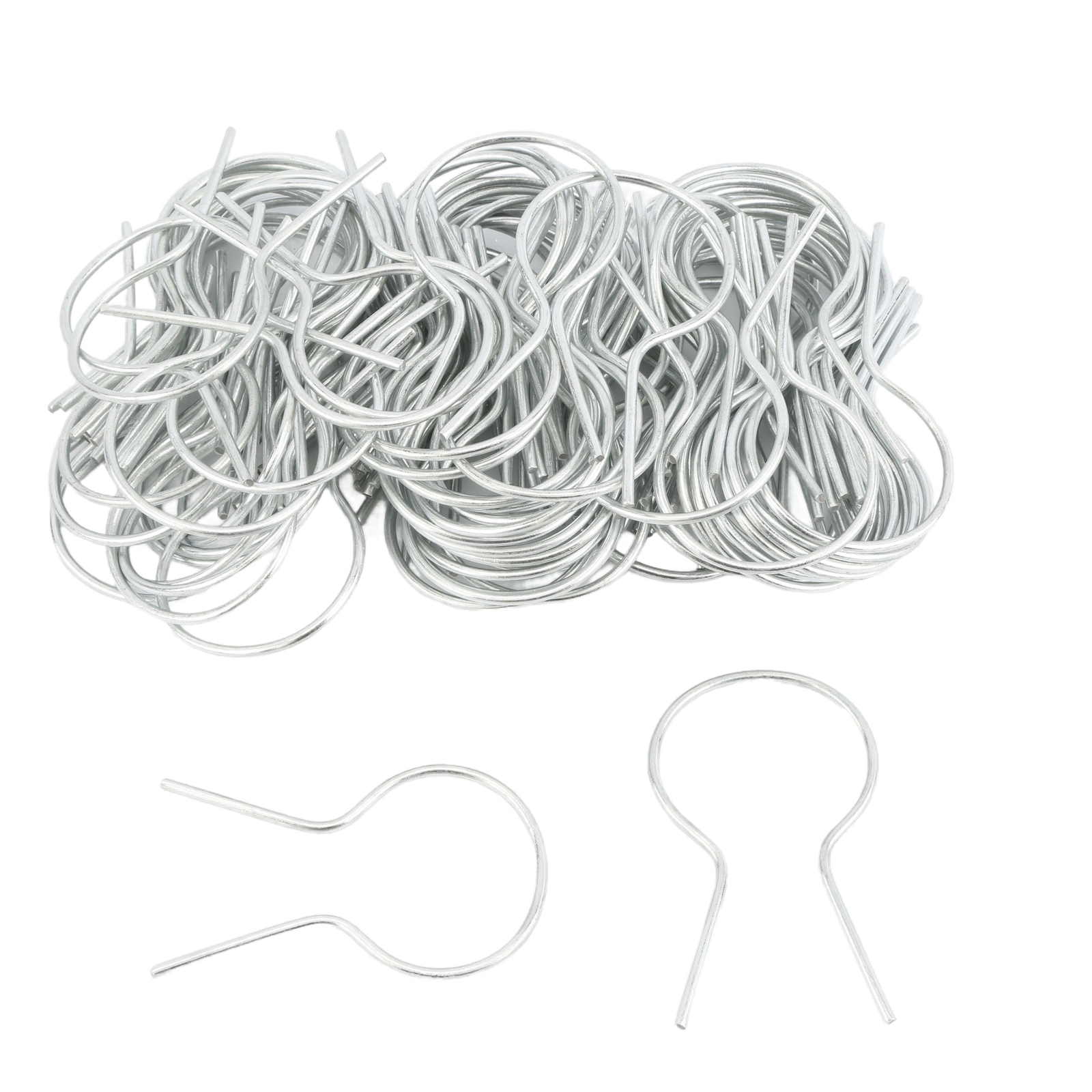 EZ Twist 1 5/8" Preformed 11 Gauge Galvanized Steel Fence Ties - (100 Pack)