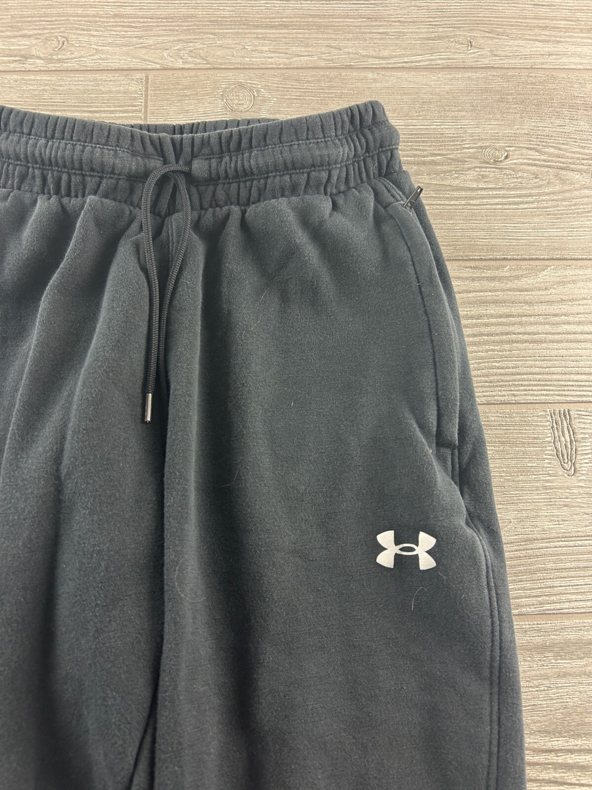 Under Armour "Property of Iron Paradise" Women's Small Black Joggers Graphic