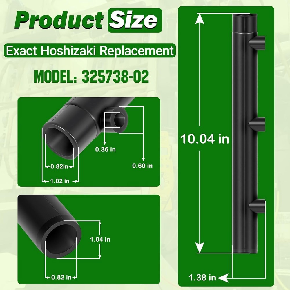 Replace for Hoshizaki 325738-02 Distributor Hose B Icemaker Distributor Hose 2PC