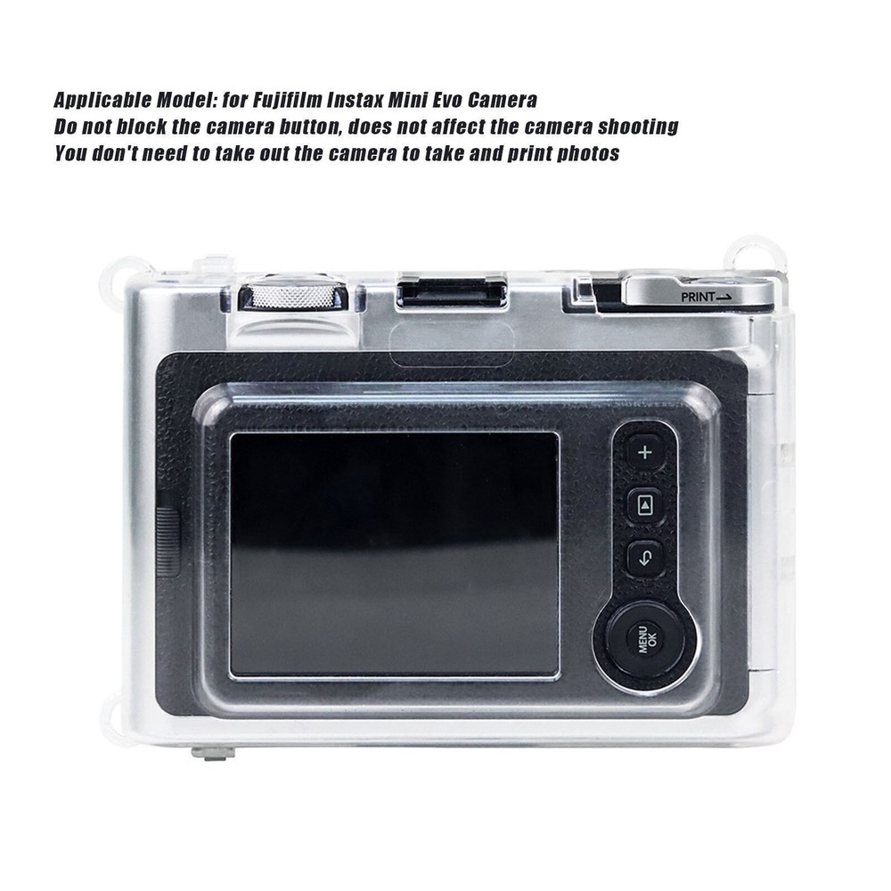 Camera Clear Case Transparent Protective Case with Shoulder Strap