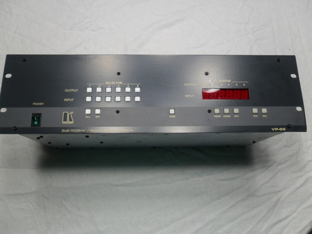 kramer vp-66 balanced audio matrix