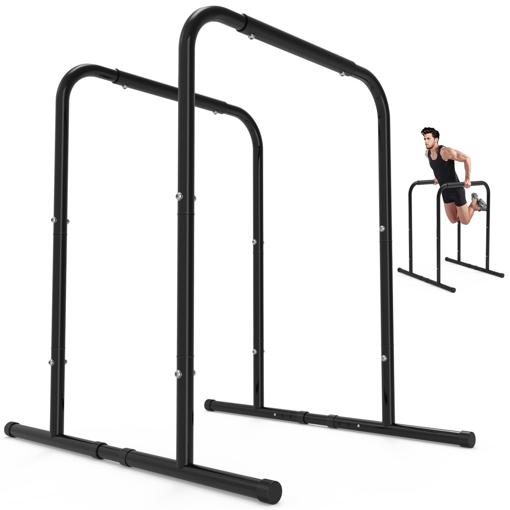 Pull Up Dip Station Strength Training Dip Stands Station Tricep Dips Push-Ups...