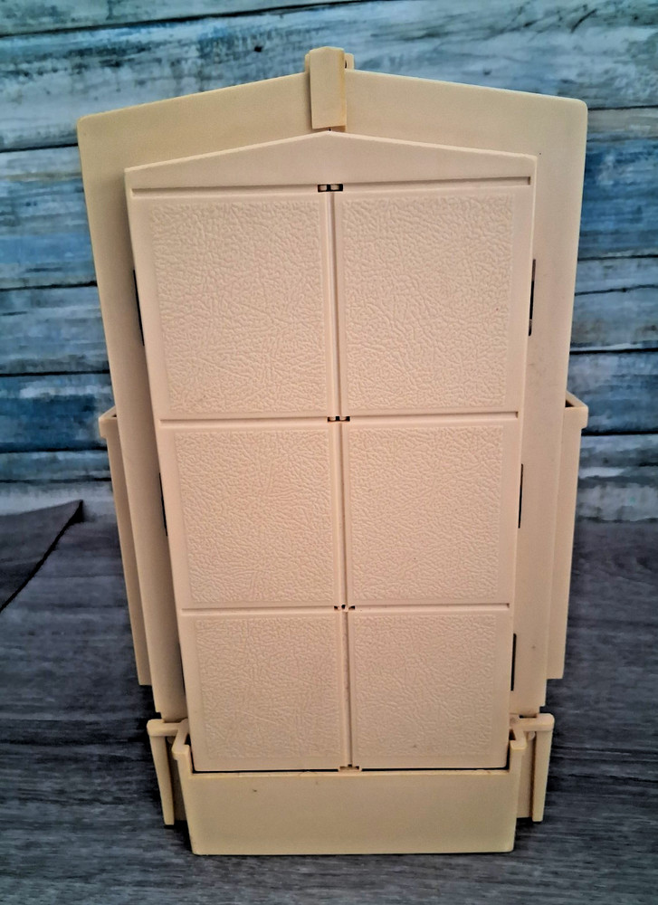 Vintage Sewing Box Caddy Folding 50 Spool Thread Bobbin Organizer