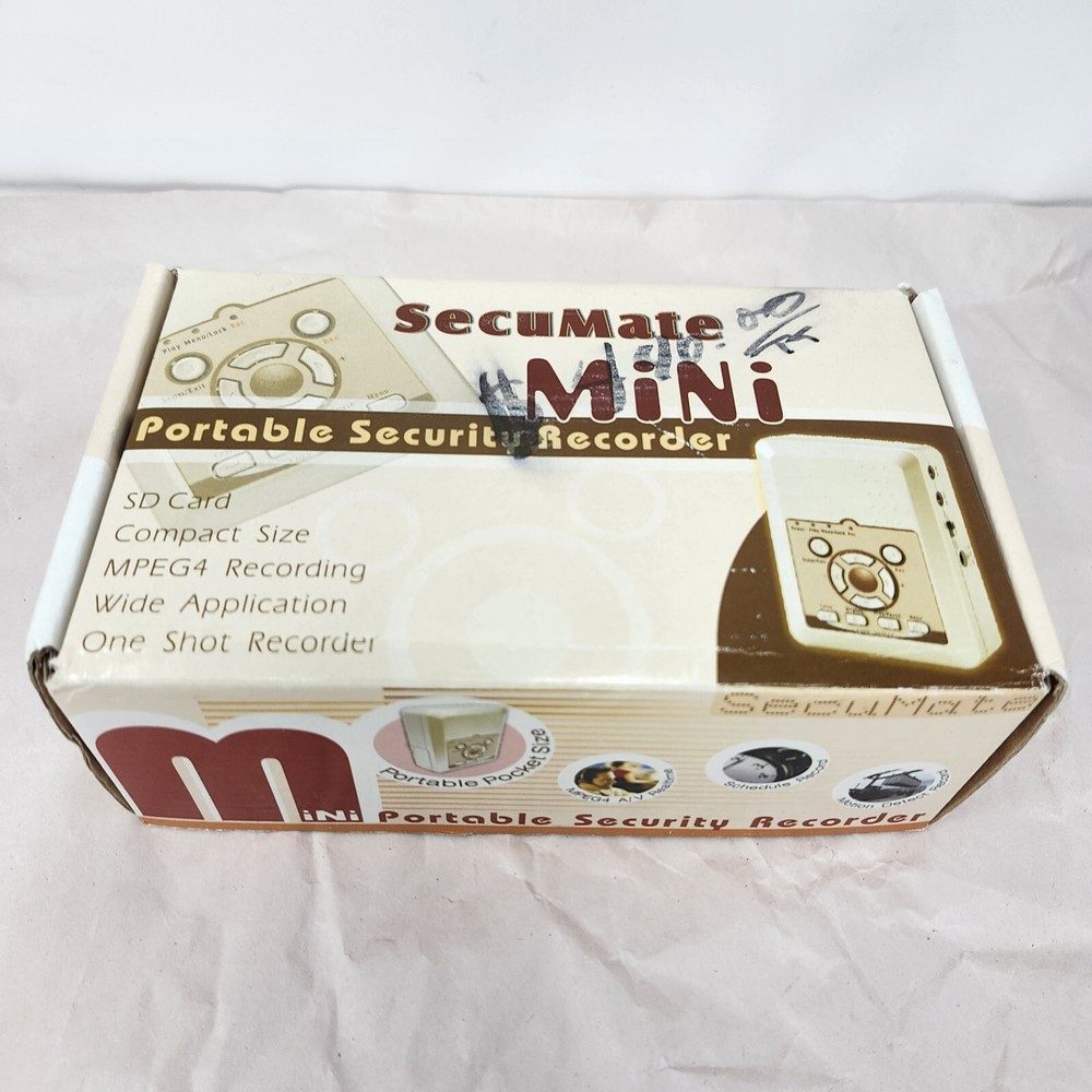 Secumate Mini Portable Security Recorder Tested and Working Open Box