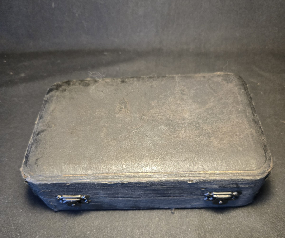 Antique Solid Silver Travelling Communion Set Sheffield 1936 125g Ecclesiastical