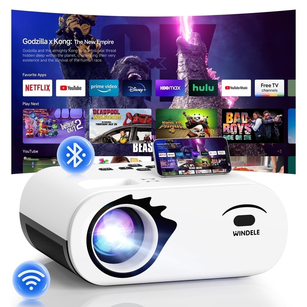 WINDELE 300" Class (1080P) LCD Mini Projector (M8)