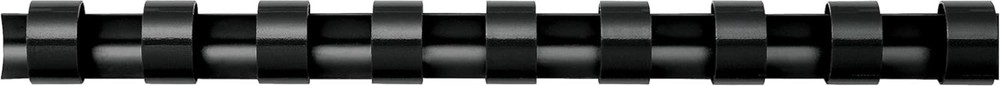 Plastic Binding Combs, Round Back, 5/16 Inches, 40 Sheets, Black, 100 Pack