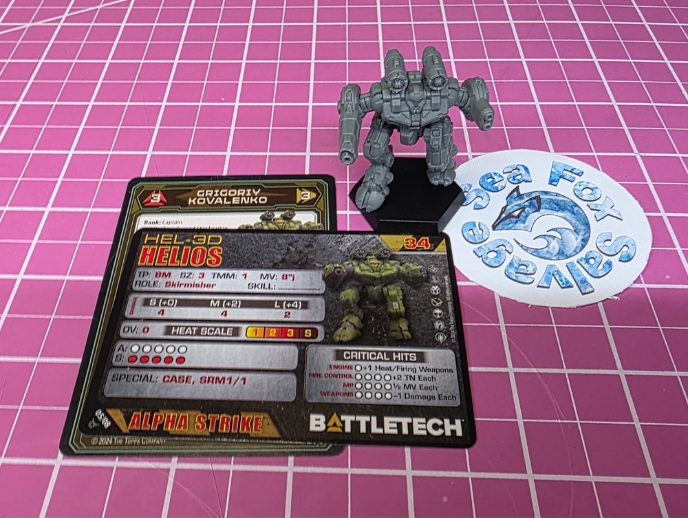 BattleTech Helios Mech -- Second Star League Assault Lance + Cards