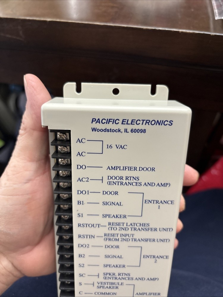Af-3600 Transfer Unit Pacific Electronics door entry voice intercom system wired