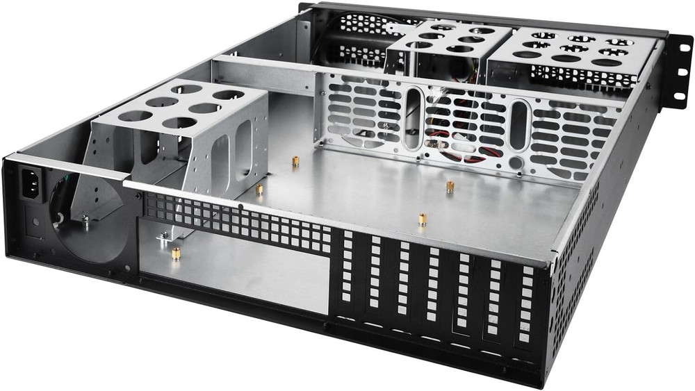 SilverStone Technology 2U ATX Rackmount Server Case with Dual 5.25" Bays (RM201B