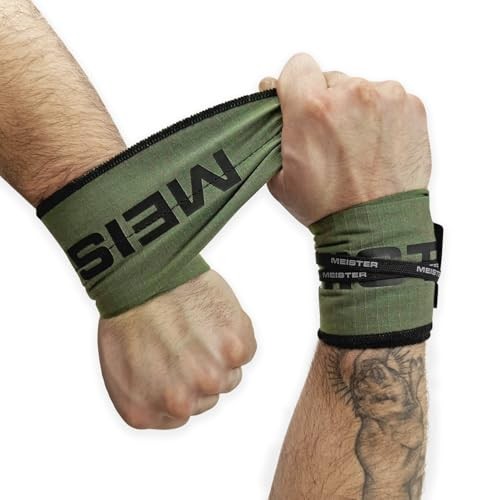 Lockdown Wrist Wraps - Adjustable Non-Stretch Support for Ranger Green
