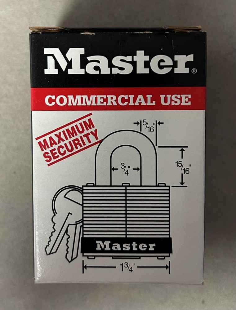 Master Lock Padlock 1MK2K 2 Keys