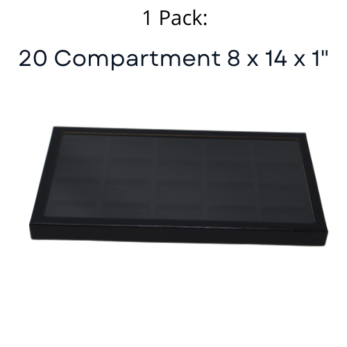 20 Compartment Riker Display Case for Zippo Lighters Jewelry Collectibles & More