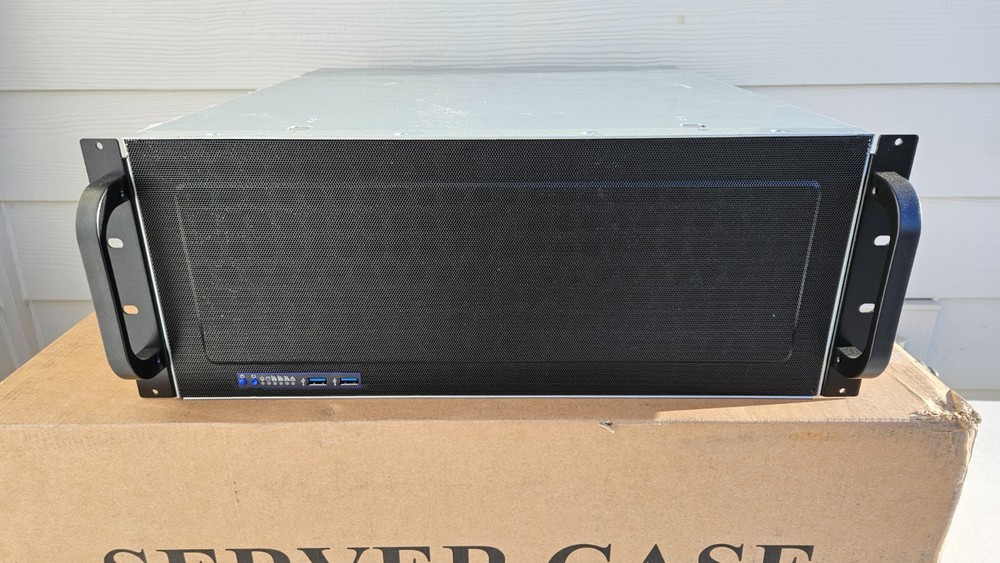 4U Rackmount Server Ai 19" Short Depth Chassis Computer Case 15-Drive Bays