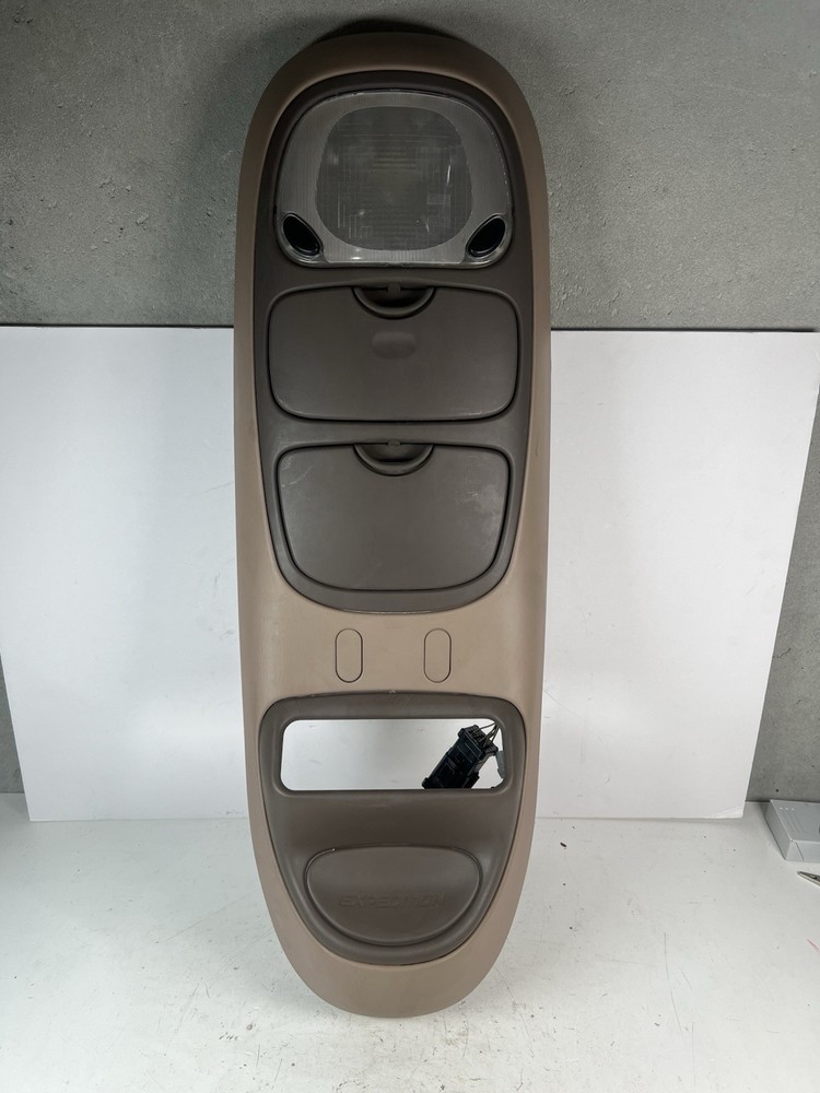 1997-2003 Ford Excursion Expedition Overhead Console Dome Light Beige Brown