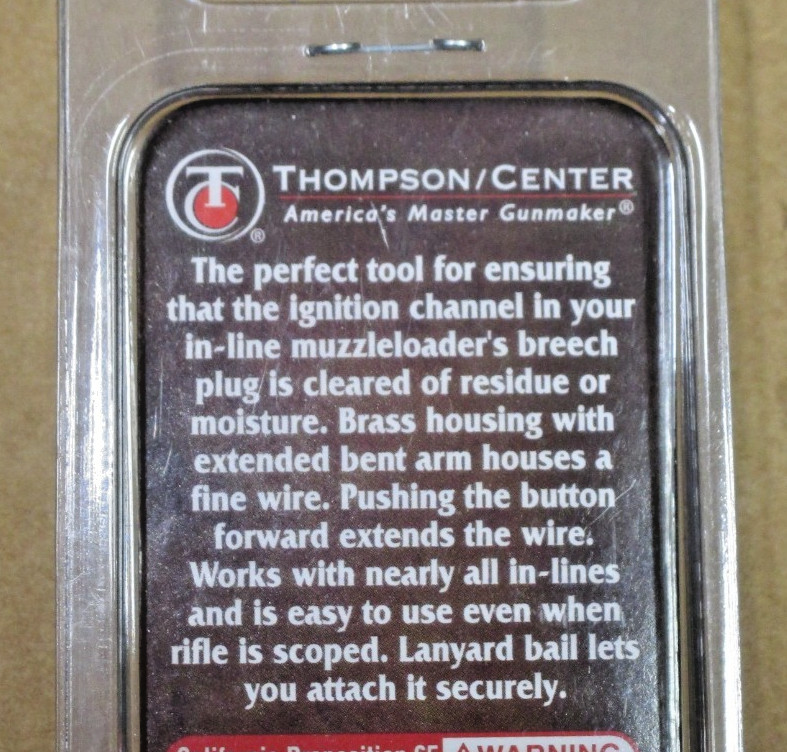 #4 Thompson Center Inline & Traditional Style Muzzleloader Nipple Pick 7244 NEW
